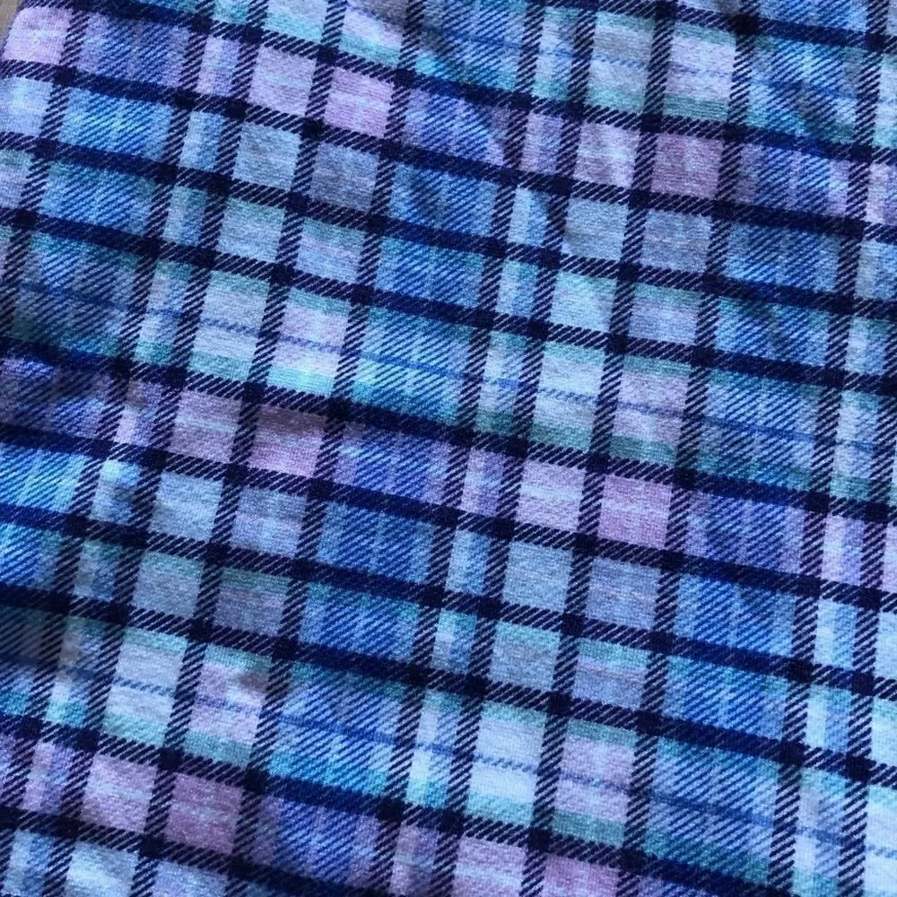 Justice Plaid Purple & Blue Skort Skirt